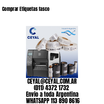 Comprar Etiquetas fasco