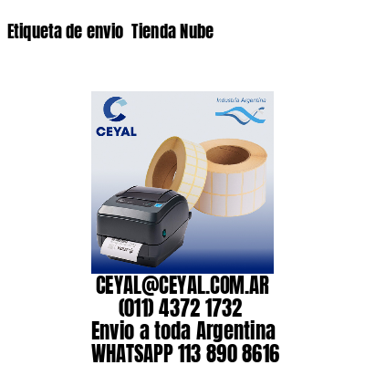 Etiqueta de envio  Tienda Nube