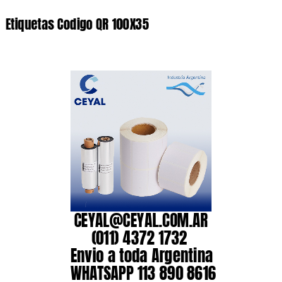 Etiquetas Codigo QR 100X35