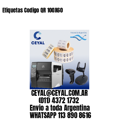 Etiquetas Codigo QR 100X60