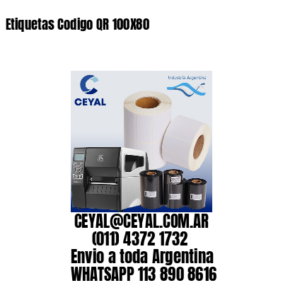 Etiquetas Codigo QR 100X80