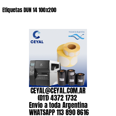 Etiquetas DUN 14 100×200