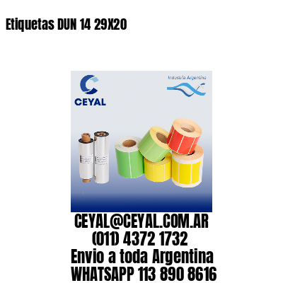 Etiquetas DUN 14 29X20