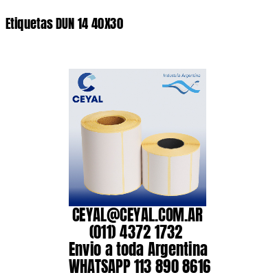 Etiquetas DUN 14 40X30