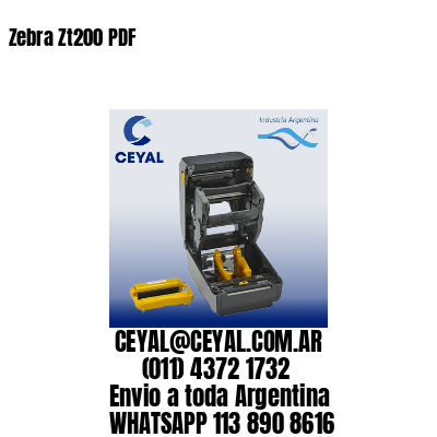 Zebra Zt200 PDF