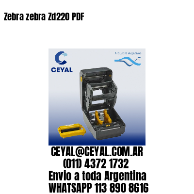 Zebra zebra Zd220 PDF