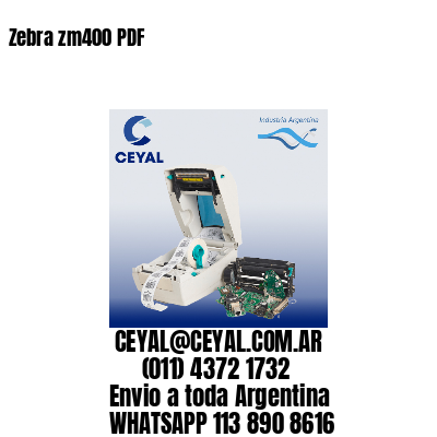 Zebra zm400 PDF