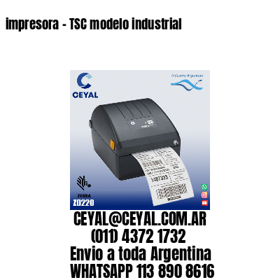 impresora – TSC modelo industrial