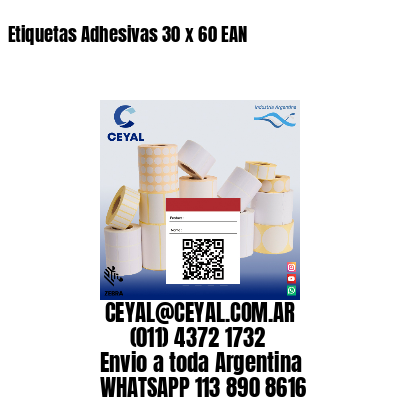 Etiquetas Adhesivas 30 x 60 EAN