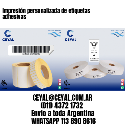 Impresión personalizada de etiquetas adhesivas
