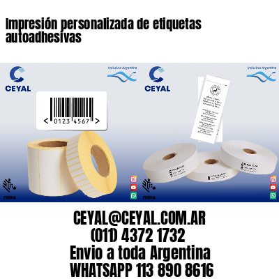 Impresión personalizada de etiquetas autoadhesivas