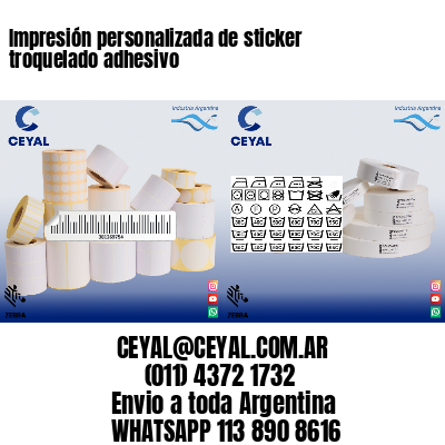 Impresión personalizada de sticker troquelado adhesivo