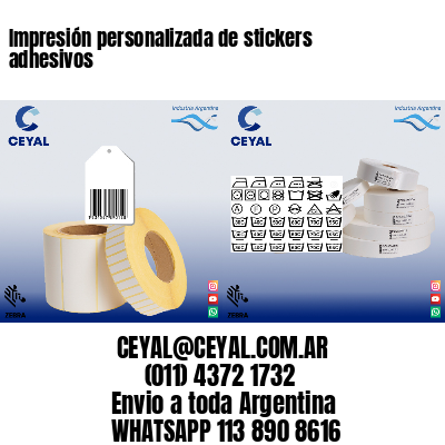 Impresión personalizada de stickers adhesivos
