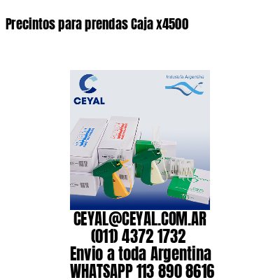 Precintos para prendas Caja x4500