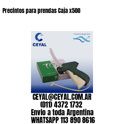 Precintos para prendas Caja x500