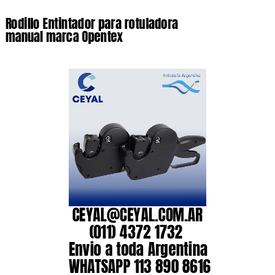 Rodillo Entintador para rotuladora manual marca Opentex