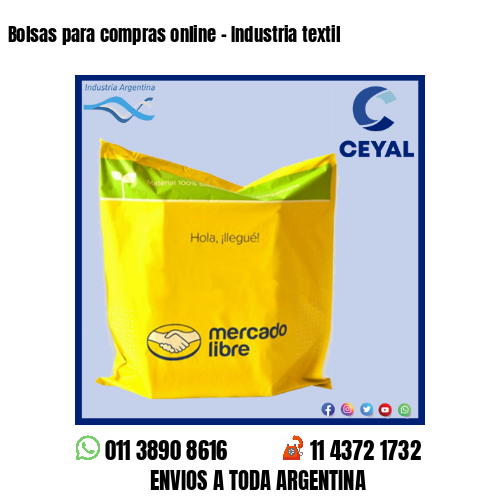 Bolsas para compras online – Industria textil