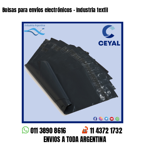 Bolsas para envíos electrónicos – Industria textil