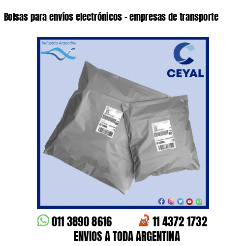 Bolsas para envíos electrónicos – empresas de transporte