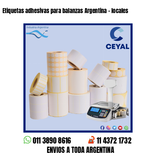 Etiquetas adhesivas para balanzas Argentina – locales