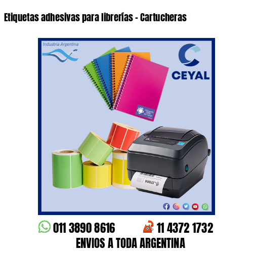 Etiquetas adhesivas para librerías – Cartucheras