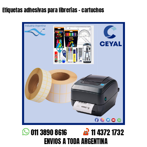 Etiquetas adhesivas para librerías – cartuchos