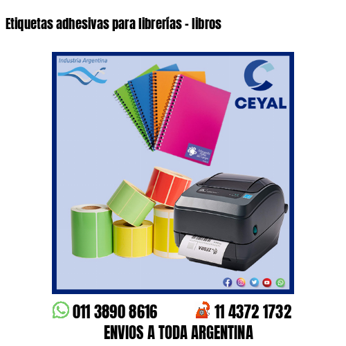 Etiquetas adhesivas para librerías – libros