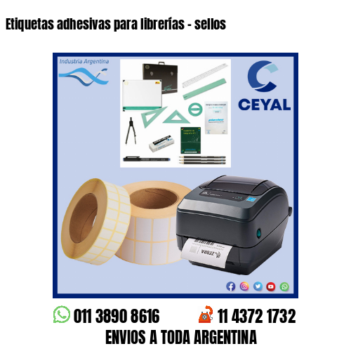 Etiquetas adhesivas para librerías – sellos