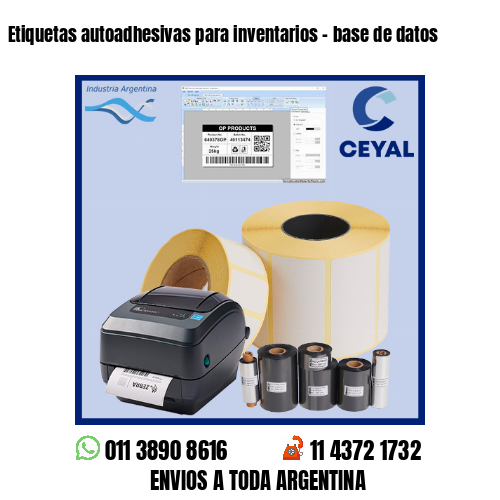 Etiquetas autoadhesivas para inventarios – base de datos