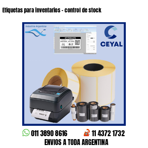 Etiquetas para inventarios – control de stock