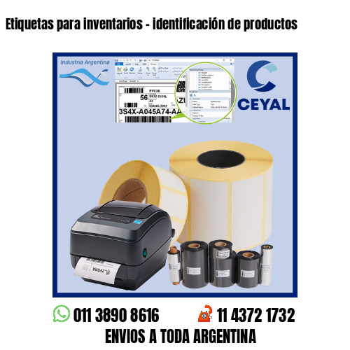 Etiquetas para inventarios – identificación de productos