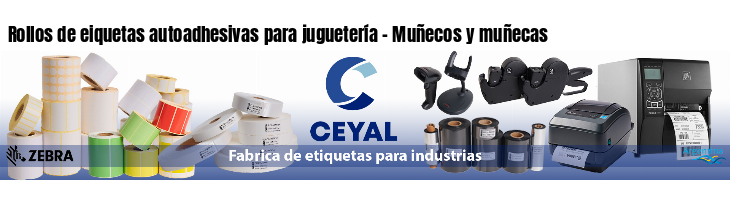 Rollos de eiquetas autoadhesivas para juguetería - Muñecos y muñecas