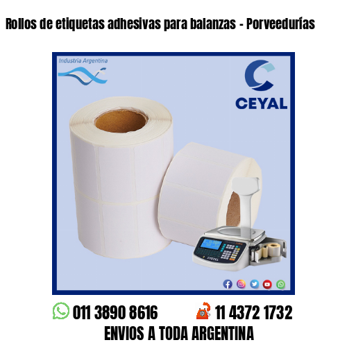 Rollos de etiquetas adhesivas para balanzas – Porveedurías