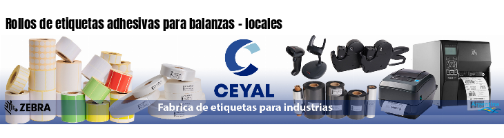 Rollos de etiquetas adhesivas para balanzas - locales