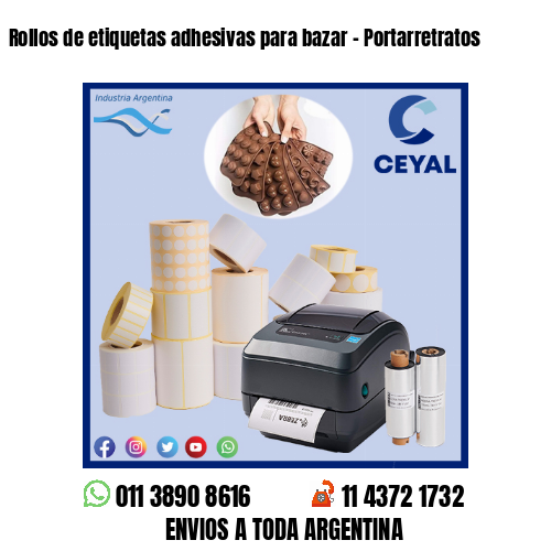 Rollos de etiquetas adhesivas para bazar – Portarretratos