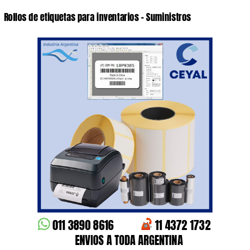 Rollos de etiquetas para inventarios – Suministros