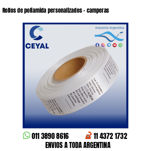 Rollos de poliamida personalizados – camperas