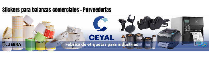 Stickers para balanzas comerciales - Porveedurías