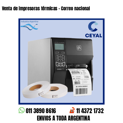 Venta de impresoras térmicas – Correo nacional