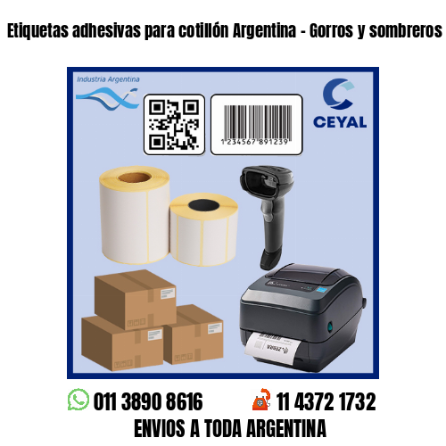 Etiquetas adhesivas para cotillón Argentina – Gorros y sombreros