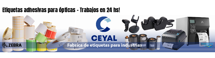 Etiquetas adhesivas para ópticas - Trabajos en 24 hs!