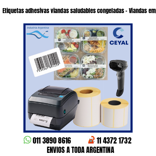 Etiquetas adhesivas viandas saludables congeladas – Viandas empresariales
