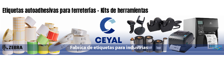 Etiquetas autoadhesivas para ferreterías - Kits de herramientas