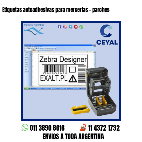Etiquetas autoadhesivas para mercerías – parches