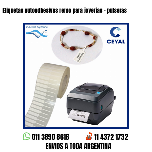 Etiquetas autoadhesivas remo para joyerías – pulseras