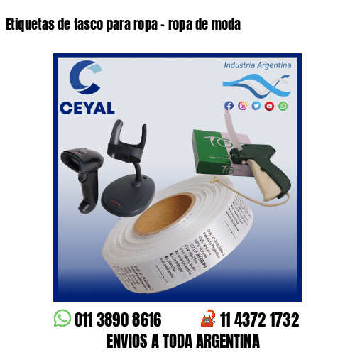 Etiquetas de fasco para ropa – ropa de moda