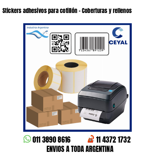 Stickers adhesivos para cotillón – Coberturas y rellenos
