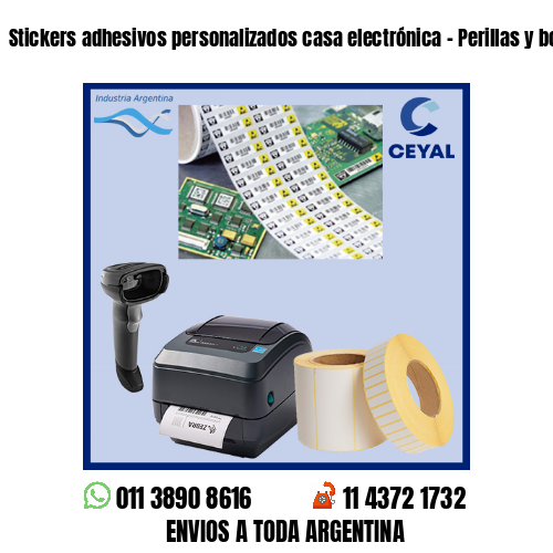 Stickers adhesivos personalizados casa electrónica – Perillas y botoneras