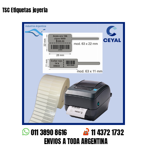 TSC Etiquetas joyeria