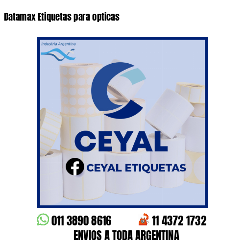 Datamax Etiquetas para opticas